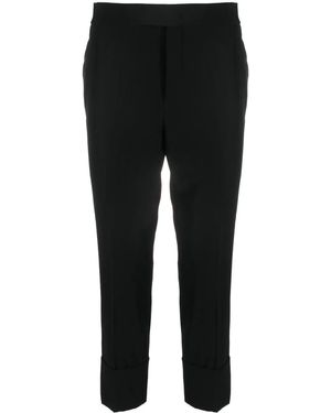 SAPIO Cropped-Hose Mit Geradem Bein - Schwarz