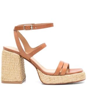 Castañer Sandalias Victoria con tacón de 90 mm - Rosa