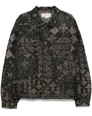UNTITLED ARTWORKS Jacquard Denim Jacket - Black