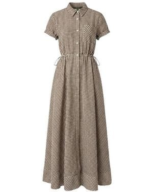 Toccin Maggie Linen Maxi Dress - Natural