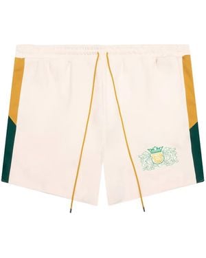 Rhude Whinston Crest Shorts - Natural