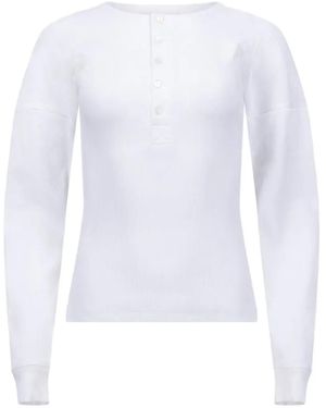 Victoria Beckham Hazel Ribbed Sweatshirt - White