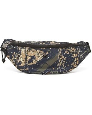 DIESEL Gürteltasche Mit Grafischem Print - Grau
