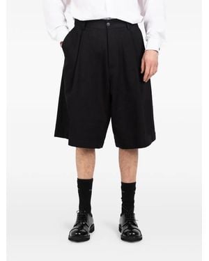 Societe Anonyme Andrew Pleated Shorts - Black