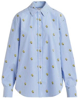 Essentiel Antwerp Snoopy Striped Shirt - Blue