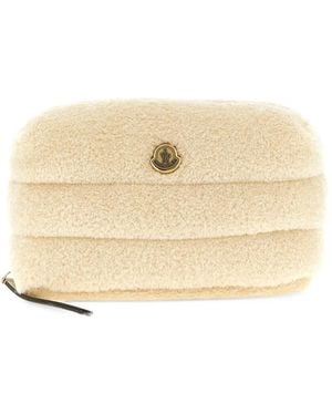 Moncler Gesteppte Caradoc Teddy-Kosmetiktasche - Natur