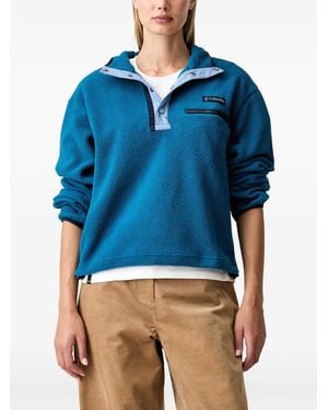Columbia Helvetia Ii Fleece Drawstring Sweater - Blue
