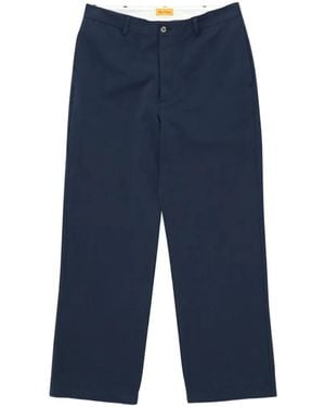 Fortela Greg Twill Trousers - Blue