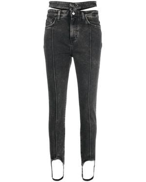 ANDREADAMO Cut-Out Skinny Jeans - Grey