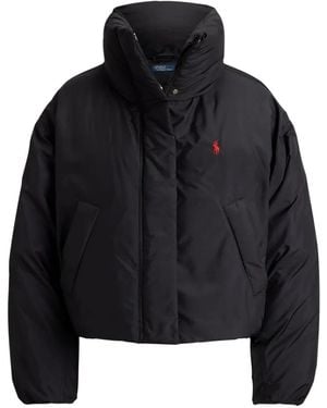 Polo Ralph Lauren Button-Fastening Puffer Jacket - Black