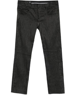 R13 Striped Trousers - Black