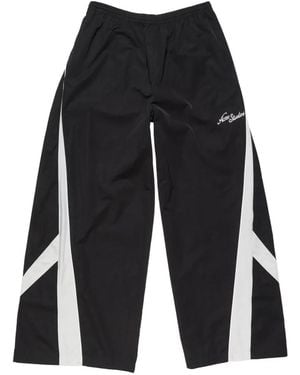 Acne Studios Organic Cotton Panel Trousers - Black