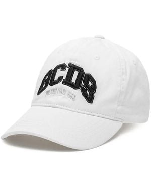 Gcds Logo-Embroidered Baseball Cap - White
