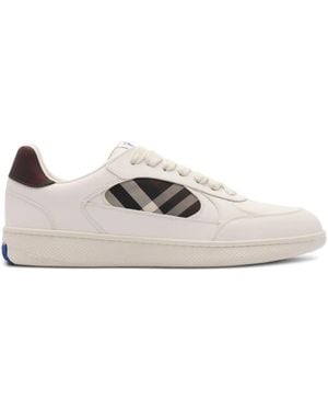 Burberry Sneakers Terrace A Quadri - Bianco
