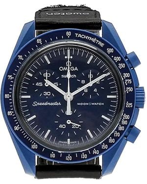 Omega X Swatch Mission To Neptune 47.30Mm Watch - Blue