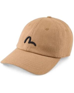 Evisu Seagull Baseballkappe Mit Logo-Stickerei - Natur