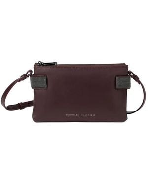 Brunello Cucinelli Essence ショルダーバッグ ミニ - ブラウン