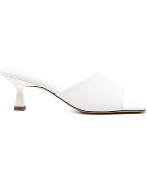 Sandro 60Mm Leather Sandals - White