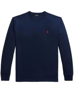 Polo Ralph Lauren Long-Sleeves Crew-Neck Top - Blue