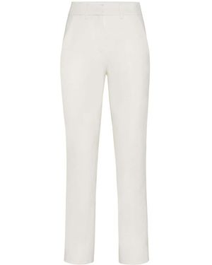 Philipp Plein Wool Office Trousers - White