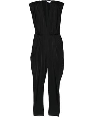 Stella McCartney Plunge-Neck Jumpsuit - Black