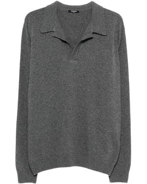 Balmain Polo-Collar Jumper - Grey