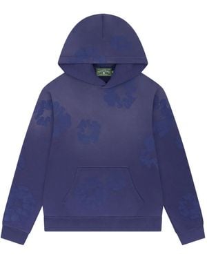 DENIM TEARS Mono Cotton Wreath Hoodie - Blue