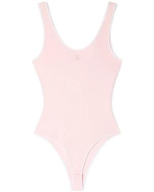 Sandro Body Con Ribete En Contraste - Rosa