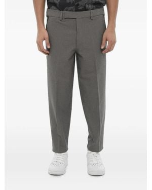 Neil Barrett Slim-Fit Belt-Loop Trousers - Grey