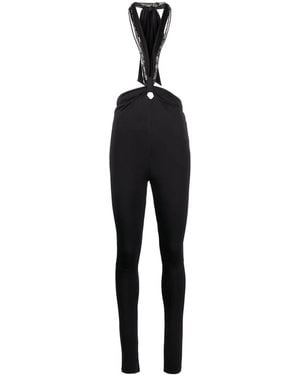The Attico Ruby Halterneck-strap Pants - Blue