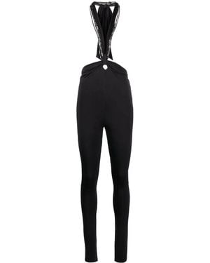The Attico Ruby Halterneck-strap Pants - Blue