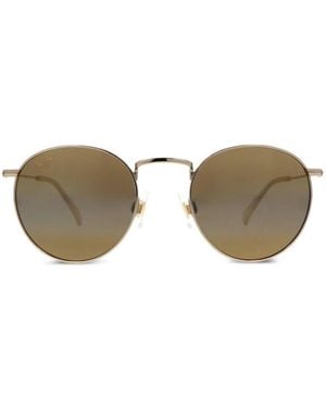 Maui Jim Pukaua Round-Frame Sunglasses - Metallic