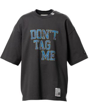 Maison Mihara Yasuhiro Don'T Tag Me T-Shirt - Black