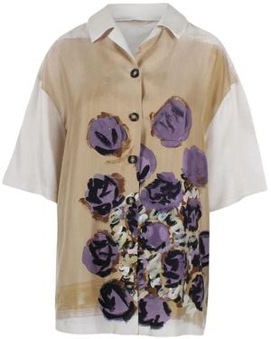 Antonio Marras Floral-Print Short-Sleeve Shirt - White