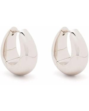 Tom Wood Medium Ice Hoop Earrings - Natural