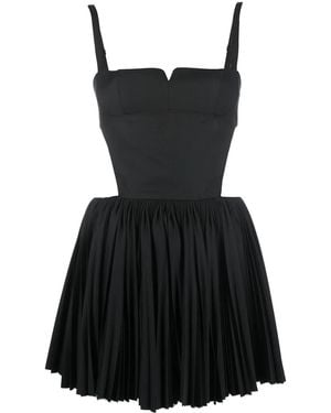 ShuShu/Tong Open Back Pleated Mini Dress - Black