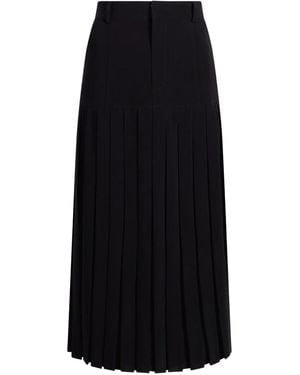 Cinq À Sept Pleated Panel Skirt - Black