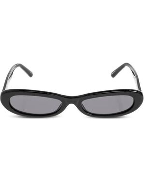 The Attico X Linda Farrow Oval-Frame Sunglasses - White