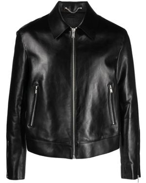 Lanvin Zip-up Leather Jacket - Black