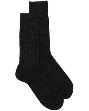 Inverni Hats Lhasa Ribbed Socks - Black