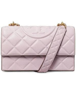 Tory Burch Bolso de hombro Fleming pequeño - Rosa
