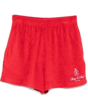 Sporty & Rich Vendome Terry Shorts - Red