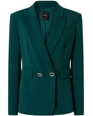 Pinko Doppelreihiger Blazer - Grün