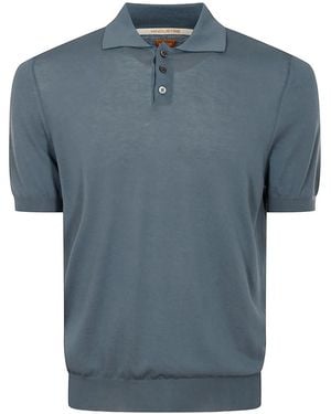 Alpha Industries Short-Sleeve Cotton Polo Shirt - Blue