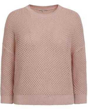 Peserico Sequin-Embellished Sweater - Pink