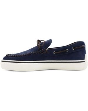 Tod's Laced Suede Loafers - Blue
