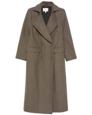 Gestuz Double-Breasted Coats - Marrón
