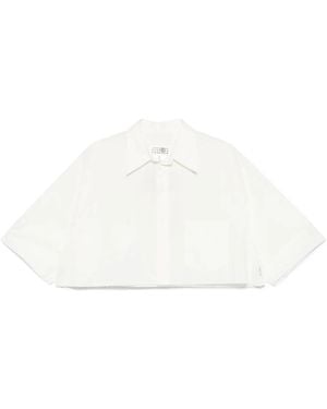 MM6 by Maison Margiela Cropped Shirt - White