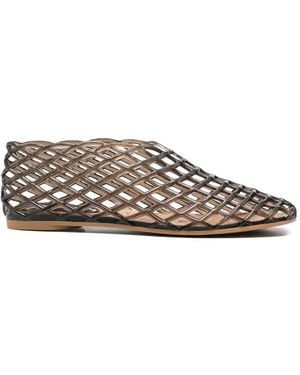 LA PISCINE Jelly Ballet Flats - Brown