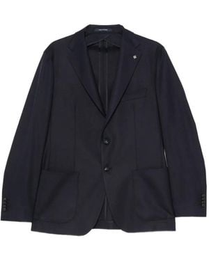 Tagliatore Blazer En Laine À Simple Boutonnage - Blue